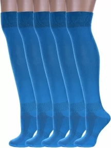 Комплект из 5 пар спортивных гольфин Альтаир, 5-Д95, СИНИЕ