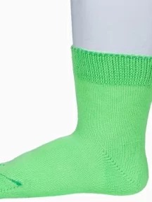 Детские носки из 100% хлопка "НАШЕ" Смоленской чулочной фабрики, С115, рис. 1, САЛАТОВЫЕ №110