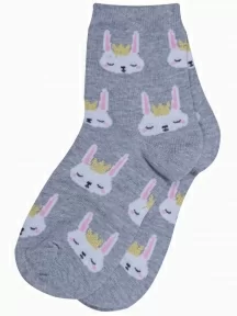 Детские носки RuSocks (Орудьевский трикотаж), Д3-13055, рис. 02, СВЕТЛО-СЕРЫЕ