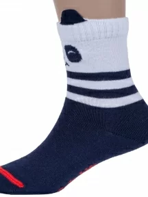 Детские короткие носки Conte kids, 17С-59СП, рис. 563, СИНЕ-БЕЛЫЕ