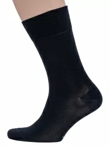 Набор мужских носков из мерсеризованного хлопка, 10 пар (ТМ Grinston socks), PG-15D3-10k, ЧЕРНЫЕ