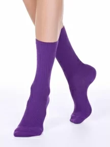 Женские высокие носки без резинки Брестские (БЧК), 19С1109, рис. 229, ЛИЛОВЫЕ