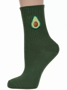 Комплект из 3 пар детских носков Гамма, 3-С1614, ШОТЛАНДСКАЯ ЗЕЛЕНЬ