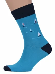 Мужские носки MSCLUB №М29, nm-310, ТЕМНО-ГОЛУБЫЕ