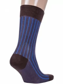 Мужские носки из мерсеризованного хлопка Sergio Di Calze (PINGONS), 18SC2, КОРИЧНЕВЫЕ