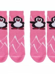 Комплект из 2 пар детских махровых носков Альтаир, 2-С129, СВЕТЛО-РОЗОВЫЕ