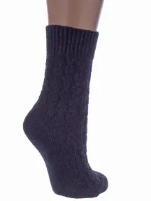 Женские полушерстяные носки RuSocks (Орудьевский трикотаж) ТЕМНО-СИНИЕ (Ж-185)