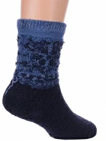 Детские теплые махровые носки Hobby Line, Ндад7620, ТЕМНО-СИНИЕ