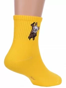 Детские спортивные носки Hobby Line, Ндх4366-03, ЖЕЛТЫЕ