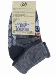 Детские носки RuSocks (Орудьевский трикотаж) рис. 02, СЕРЫЕ (ДТ-95)