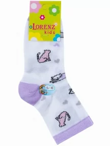 Комплект из 5 пар детских носков LORENZLine, 5-Л98, СИРЕНЕВЫЕ