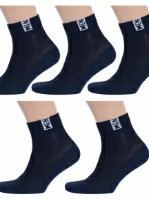 Комплект из 5 пар мужских носков RuSocks (Орудьевский трикотаж), 5-М-2211, ТЕМНО-СИНИЕ