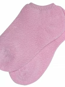 Детские короткие носки с наружной махрой ХОХ, DZ-3R18, СВЕТЛО-РОЗОВЫЕ