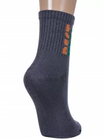 Детские спортивные носки "Борисоглебский трикотаж", 8СМ1002/1, ТЕМНО-СЕРЫЕ