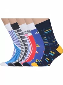 Набор из 5 пар мужских носков MSCLUB №М31, ВИ5-НМ31, микс 1