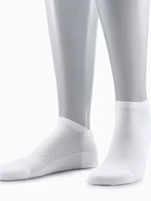 Мужские короткие носки из микромодала Grinston socks (PINGONS), 15D10, БЕЛЫЕ