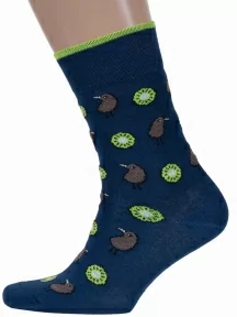 Мужские носки DiWaRi, 20С-37СП, рис. 136, ТЕМНО-СИНИЕ