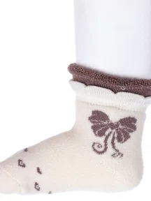 Детские махровые носки "Красная ветка", Д-650, БЕЖЕВО-КОРИЧНЕВЫЕ