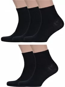 Комплект из 5 пар мужских носков ХОХ, 5-X-1125, ЧЕРНЫЕ