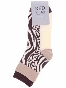 Женские носки "Красная ветка", С-2238, КОРИЧНЕВЫЕ