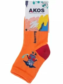 Детские носки Akos, CK41800 045, ОРАНЖЕВЫЕ