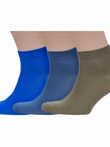 Комплект из 3 пар мужских носков Sergio Di Calze (PINGONS) из мерсеризованного хлопка, 3-17SC7, микс 3