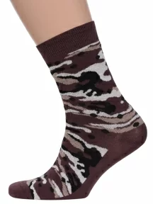 Носки unisex ХОХ FANTASY, XF-44, КОРИЧНЕВЫЕ