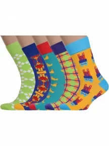 Набор из 5 пар мужских носков MSCLUB №М38, ВИ5-НМ38, микс 1