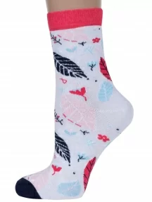 Детские носки "Красная ветка", С-2135, БЕЛЫЕ