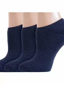 Комплект из 3 пар женских махровых носков ХОХ, 3-GZ-3R9, ТЕМНО-СИНИЕ
