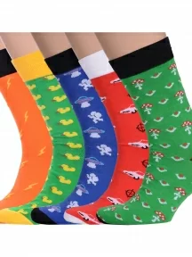 Набор из 5 пар мужских носков Flappers Peppers, 5-1МБ19-13, микс