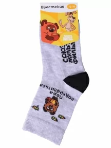 Детские носки Брестские (БЧК), 23С3053, рис. 4128 СВЕТЛО-СЕРЫЕ МЕЛАНЖ