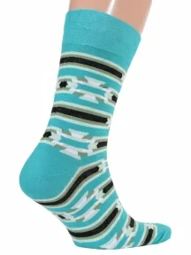 Мужские носки MSCLUB №М43, nm-468, БИРЮЗОВЫЕ