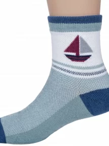 Детские носки Hobby Line, 133, ДЖИНСОВЫЕ "Кораблик"