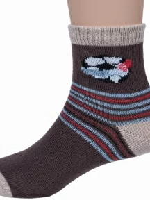 Детские носки "НАШЕ" Смоленской чулочной фабрики, 222С6, рис. 3, КОРИЧНЕВЫЕ №20