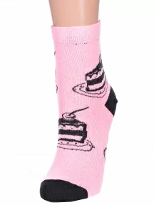 Женские носки Альтаир, А215, РОЗОВО-ЧЕРНЫЕ