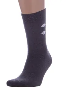 Мужские махровые носки RuSocks (Орудьевский трикотаж) ТЕМНО-СЕРЫЕ (М3-33065)