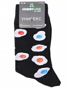 Носки унисекс Hobby Line, нус80128-03-06, ЧЕРНЫЕ