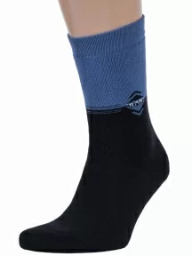 Комплект из 3 пар мужских махровых носков Гамма, 3-СММ, С664, ЧЕРНЫЕ