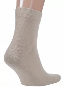 Мужские укороченные носки из 100% хлопка Grinston socks (PINGONS), 15D12, БЕЖЕВЫЕ