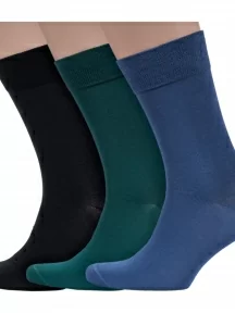 Комплект из 3 пар мужских носков Sergio Di Calze (PINGONS) из мерсеризованного хлопка, 3-17SC6, микс 6