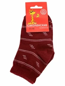 Детские полушерстяные носки "НАШЕ" Смоленской чулочной фабрики, 236С2, рис. 1, БОРДОВЫЕ №125-2
