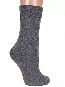 Женские теплые носки Hobby Line, Нжа6198-98, ТЕМНО-СЕРЫЕ