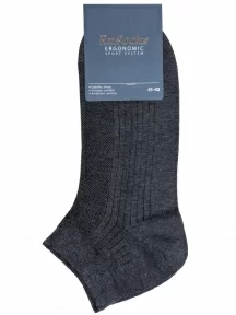 Мужские носки с сеточкой RuSocks (Орудьевский трикотаж), М3-23717, ТЕМНО-СЕРЫЕ