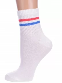 Детские спортивные носки LORENZline, П19, БЕЛО-СИНИЕ