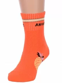Детские спортивные носки Hobby Line, Ндх3592-03, ОРАНЖЕВЫЕ