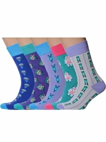 Набор из 5 пар мужских носков MSCLUB №М25, ВИ5-НМ25, микс 2