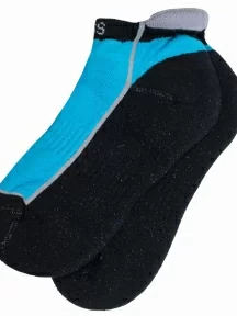 Детские спортивные носки с махровым следом ХОХ, SPD-12, ЧЕРНО-БИРЮЗОВЫЕ
