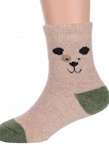 Детские теплые махровые носки Hobby Line, Ндад7622-5, СВЕТЛО-КОРИЧНЕВЫЕ