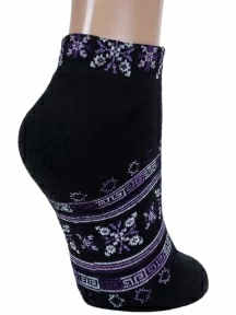 Комплект из 3 пар женских махровых носков Гамма, 3-С477, ЧЕРНЫЕ